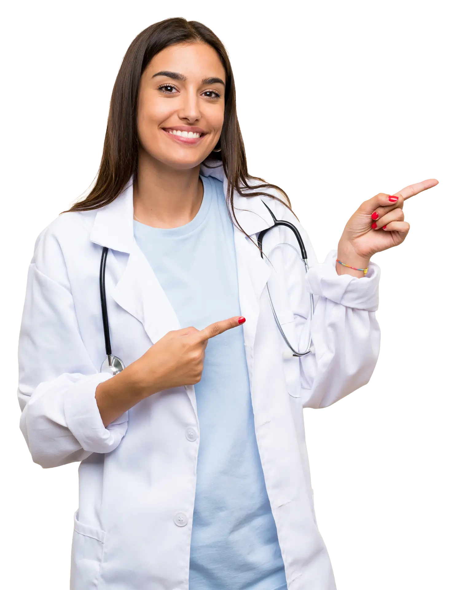 Damara Health nurse pointing