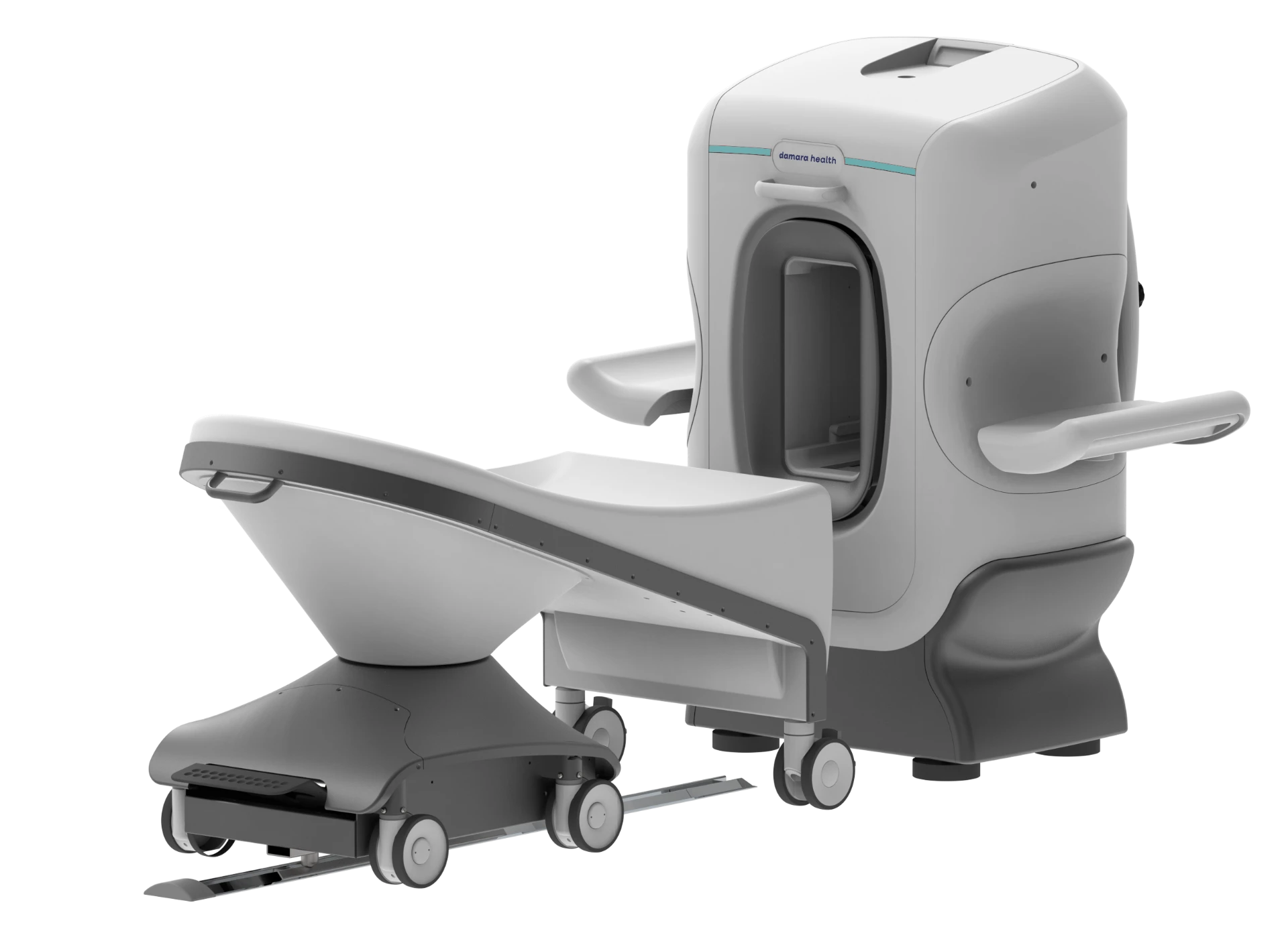 Damara Health open MRI scanner with patient chair